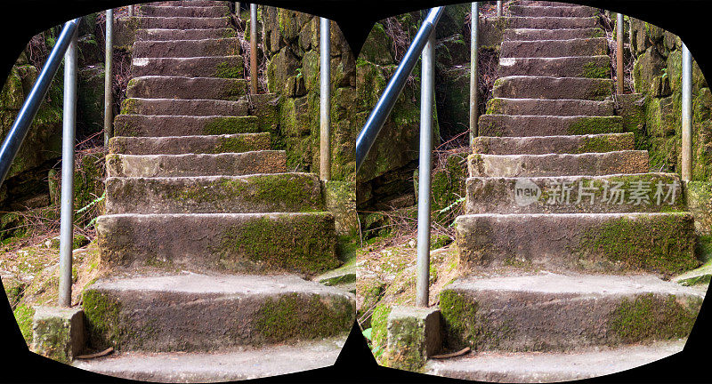 楼梯卡皮拉诺峡谷立体VR
