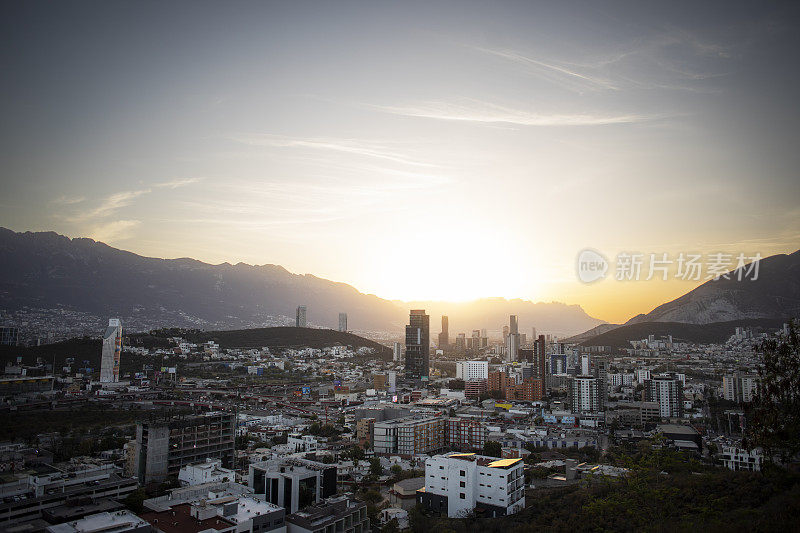 墨西哥蒙特雷市的景色