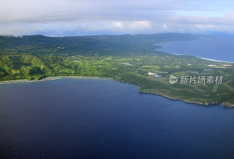 北马里亚纳群岛塞班岛的老老海滩和卡格曼半岛