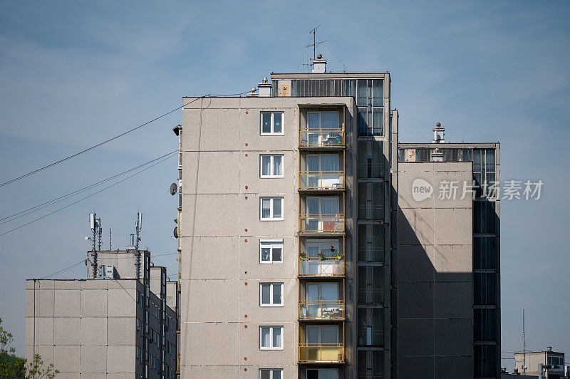 住宅区旧欧式公寓建筑