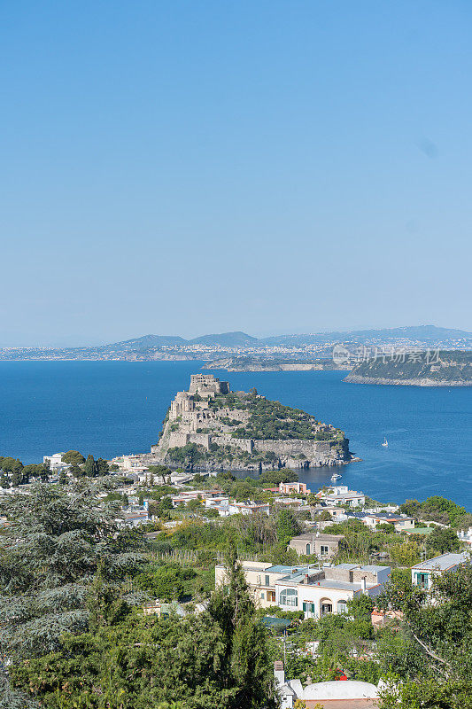 地中海海岸线的风景