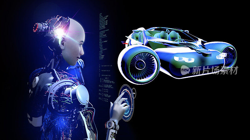 人工智能机器人设计未来汽车