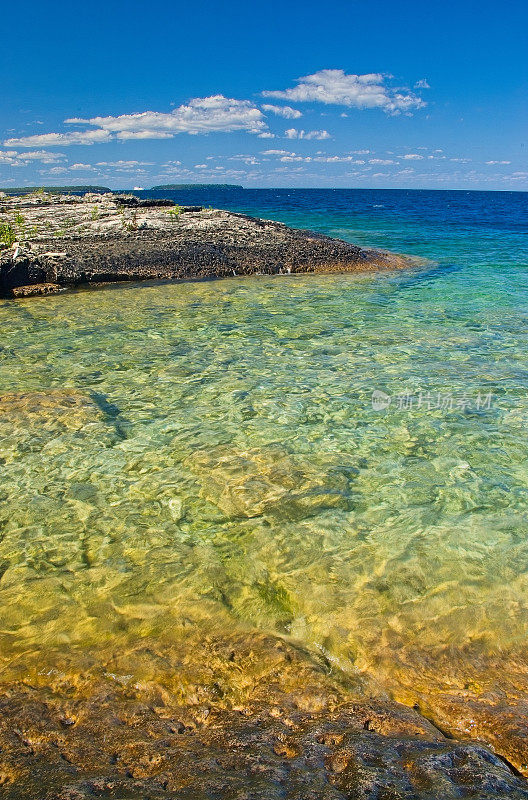 乔治亚湾的岩石海岸