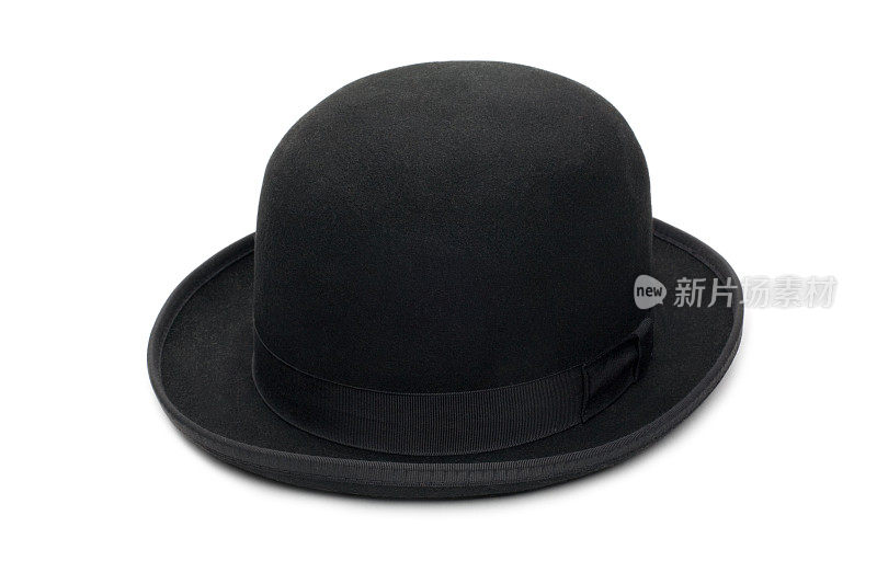 黑色圆顶硬礼帽
