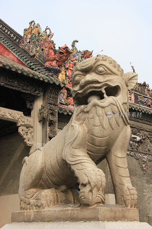 广州祖庙前的中式装饰