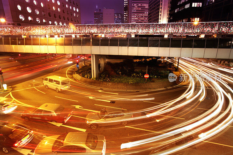 香港夜间交通