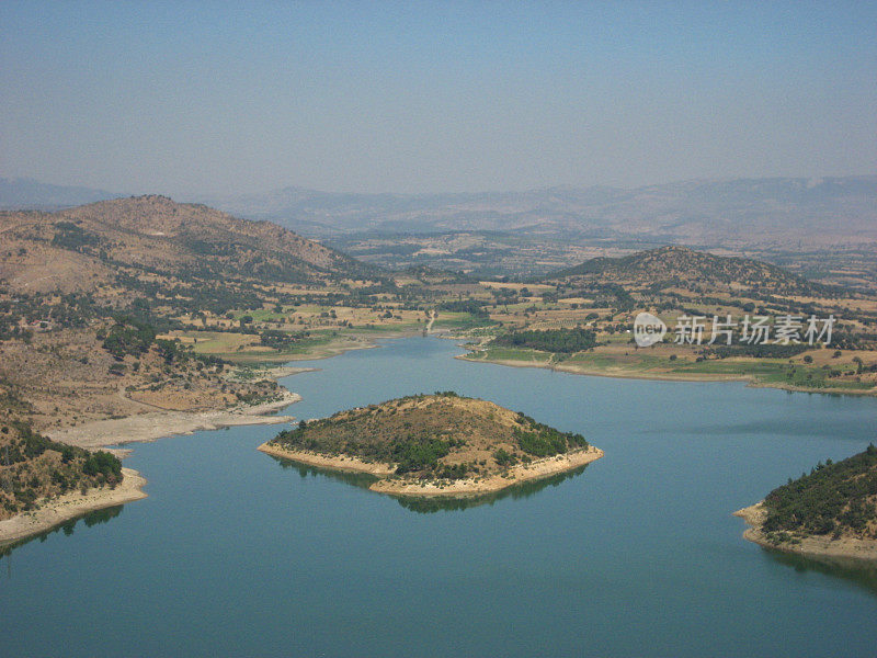 帕加马(Bergama)湖。Kestel大坝。