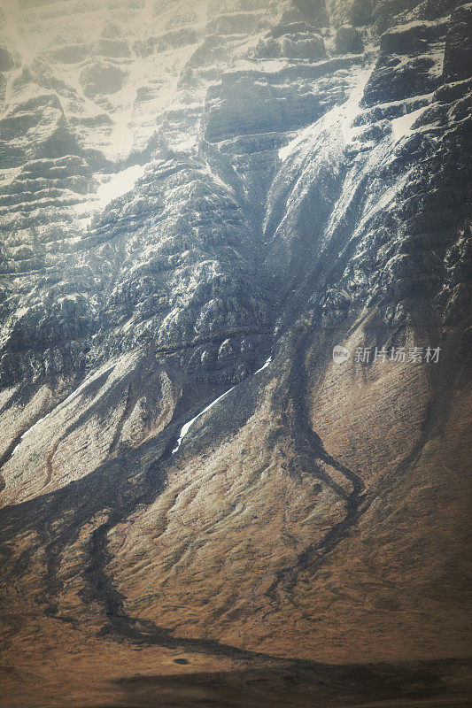 冰岛的风景与山脉