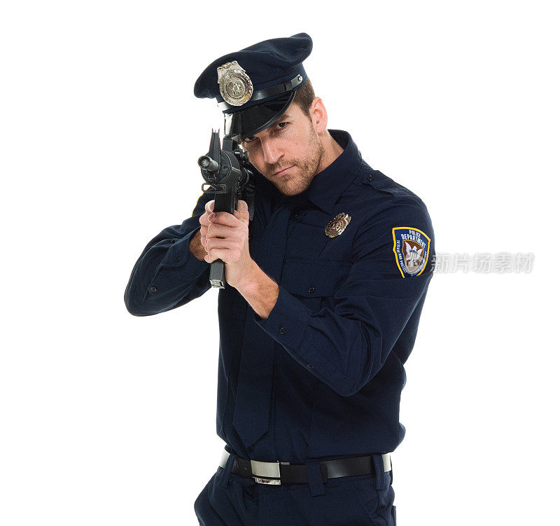 警察用步枪瞄准