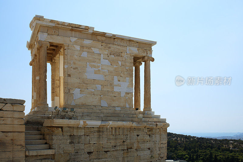 希腊雅典卫城的雅典娜妮卡神庙