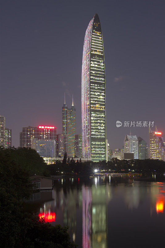 深圳京基大厦夜景