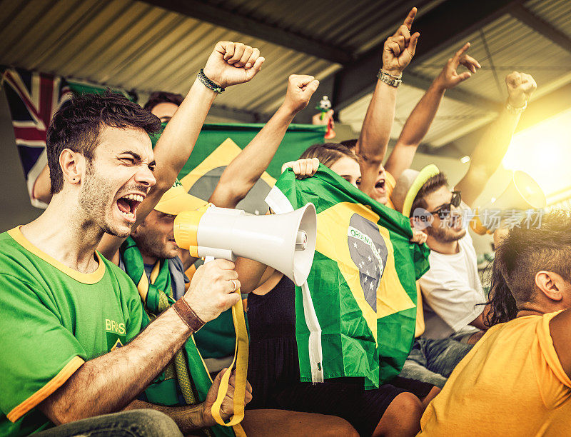 体育支持者:巴西足球队的球迷
