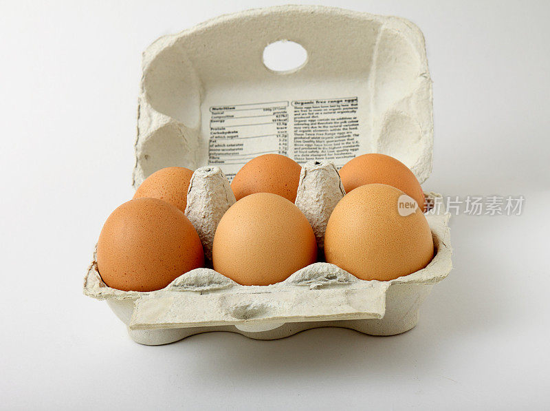 6个有机自由放养鸡蛋
