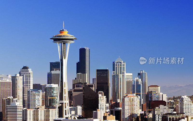 西雅图城市天际线美国华盛顿