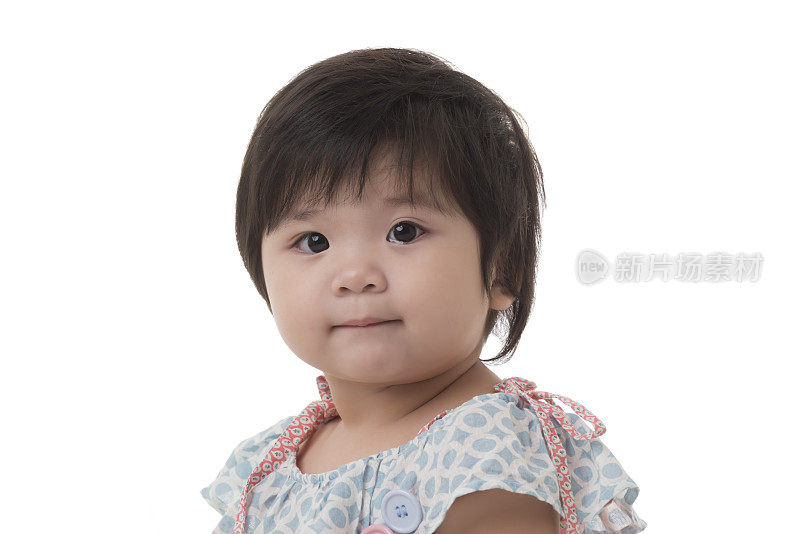 快乐的亚洲华人女婴