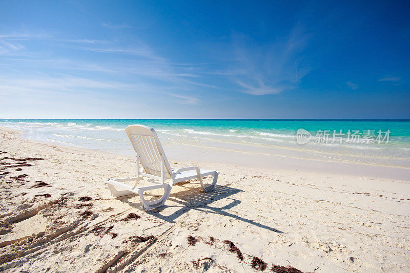 古巴的沙滩椅