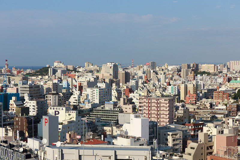 日本冲绳那霸城景