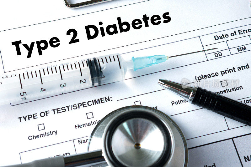 2型糖尿病医生一个试验疾病健康医学概念