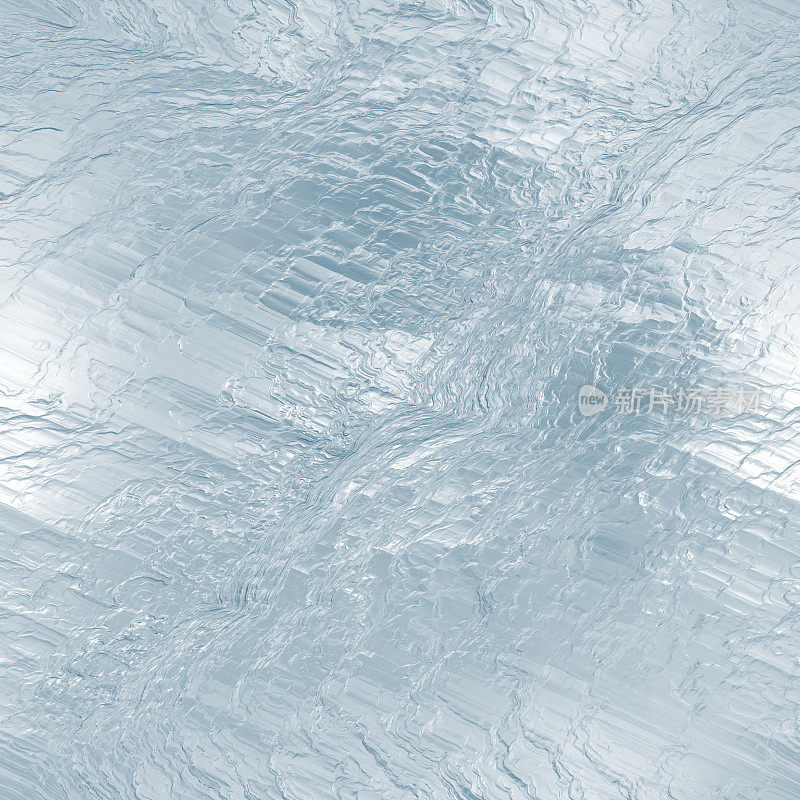 无缝冰冻水纹理，抽象的冬季背景