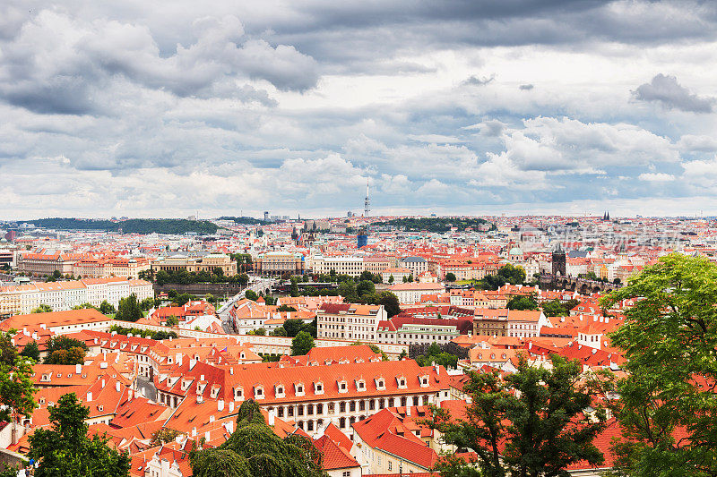 布拉格的美丽城市景观，捷克共和国