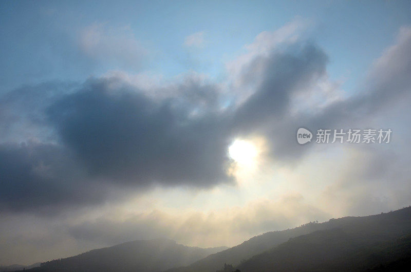 龙泉山日落