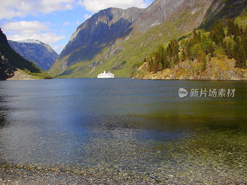 挪威令人印象深刻的纳罗伊峡湾，挪威引人注目的风景，斯堪的纳维亚-北欧国家