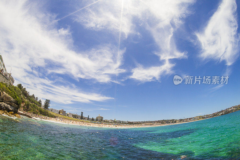 澳大利亚悉尼的邦迪海滩景观