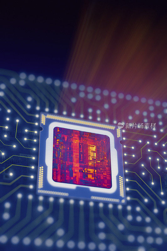 计算机cpu电路板背景