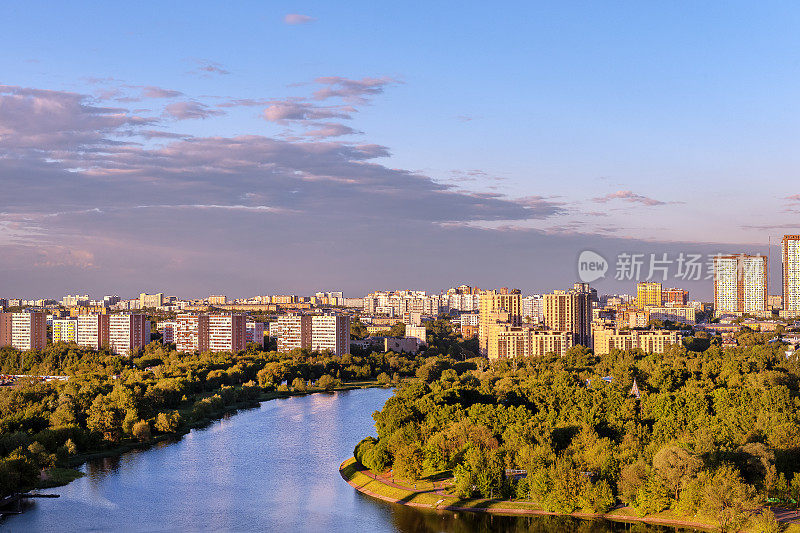 莫斯科城市全景，俄罗斯