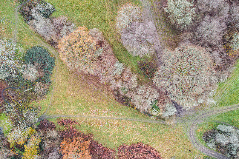 英格兰东南部鸟瞰图