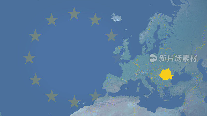 罗马尼亚自2007年16:9加入欧盟，并有边界