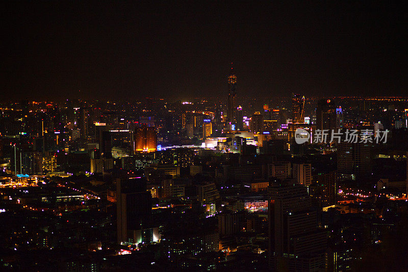 曼谷的夜景