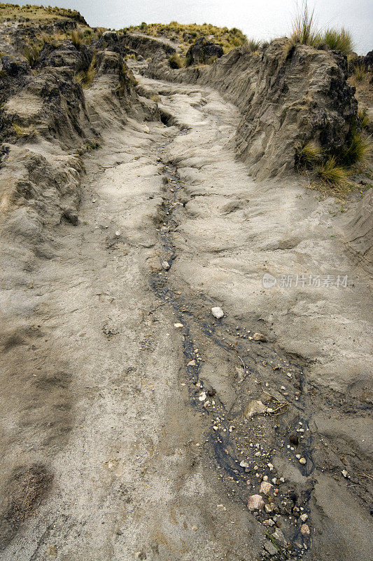 基洛托阿火山的侵蚀