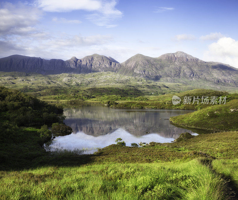 苏格兰高地:Lochinver附近的Assynt地区