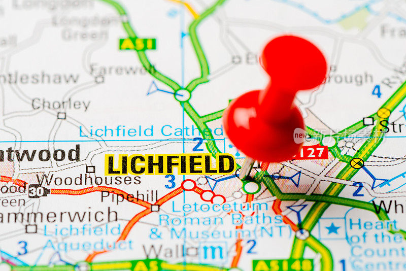 英国首都城市地图系列:利奇菲尔德