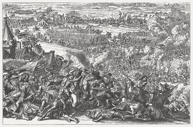 1674年8月11日的塞内菲战役，1881年出版