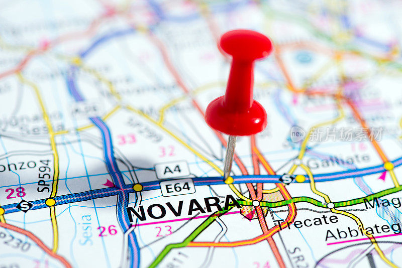 欧洲城市地图系列:诺瓦拉