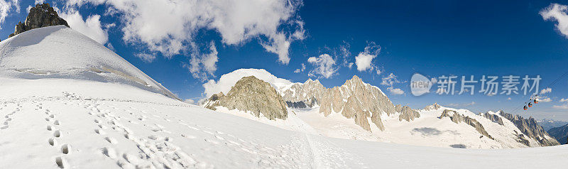 布兰奇山谷勃朗峰阿尔卑斯山