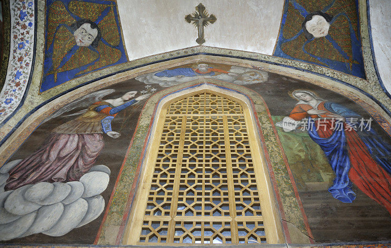 伊朗伊斯法罕Vank大教堂墙上的画