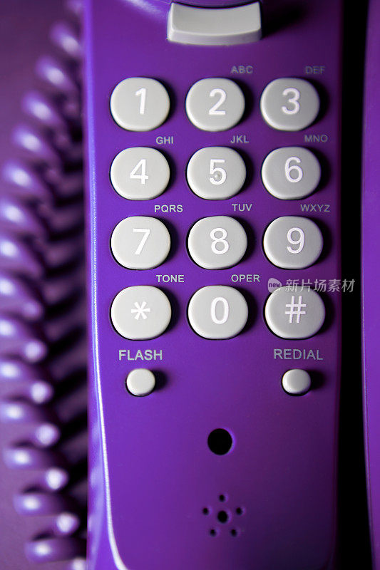 电话键盘特写(紫色)