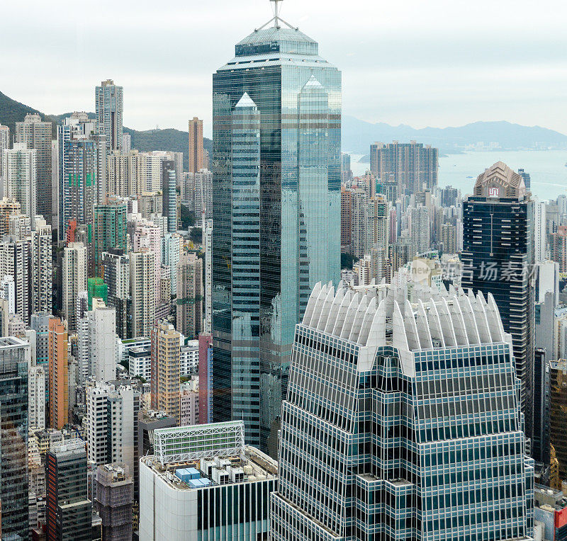 香港的城市景观和天际线