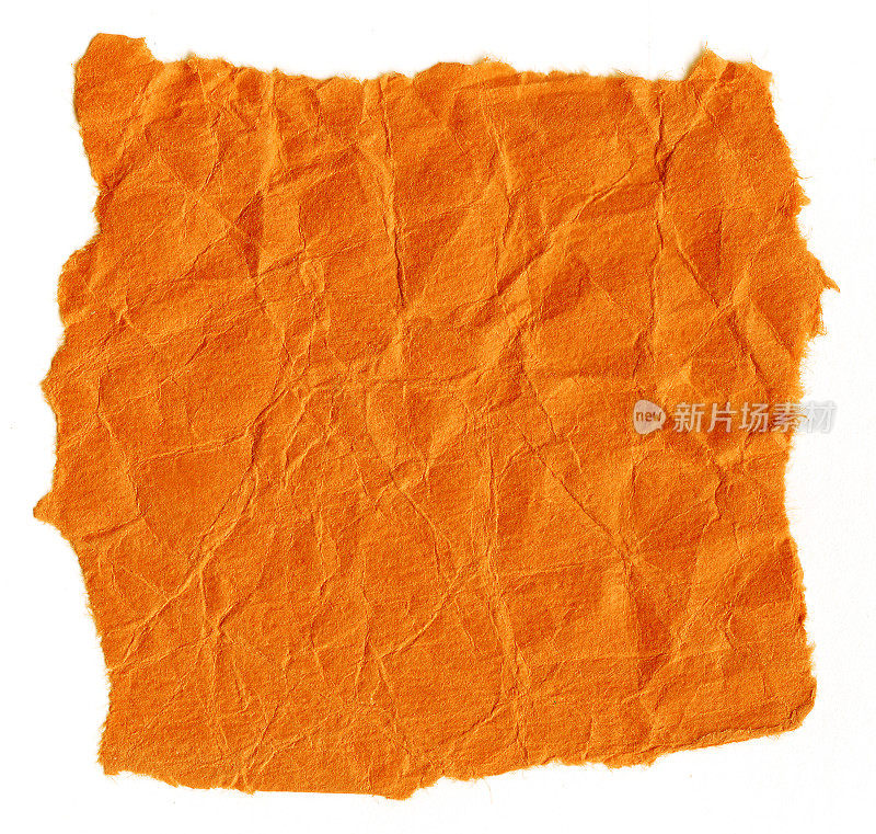 皱旧纹理橙色纸背景