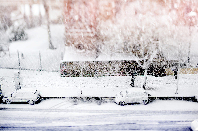 街上的雪