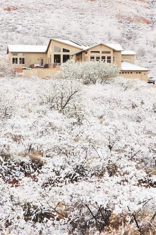 宅家山冬雪