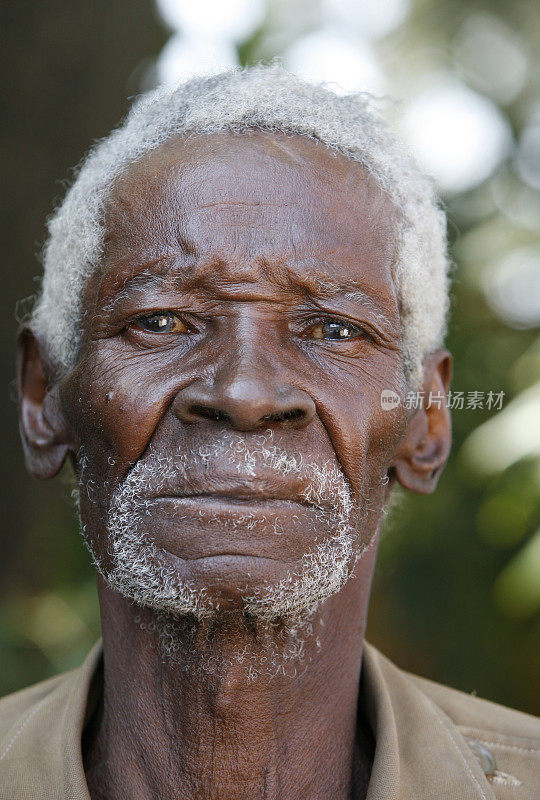 年长非洲人肖像