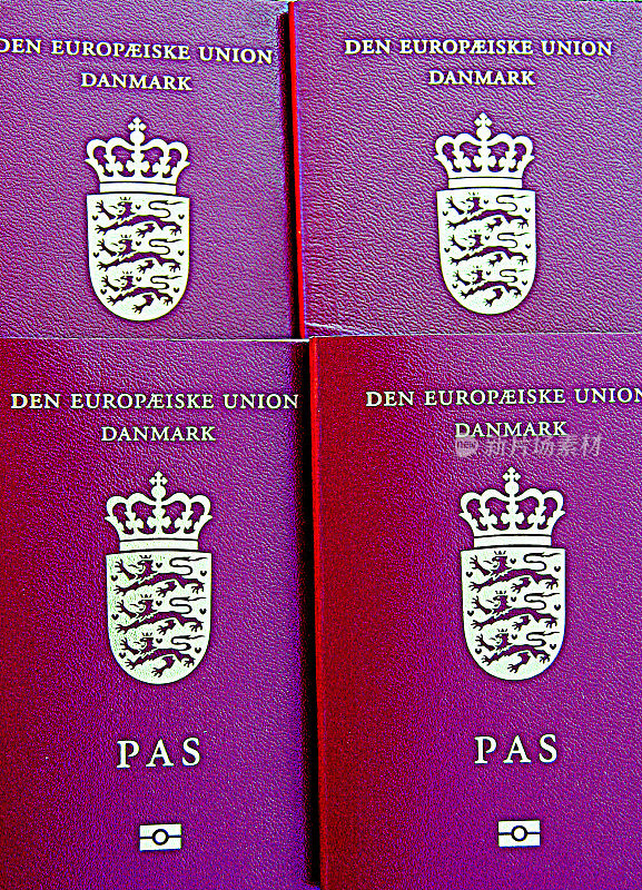 带有微芯片的丹麦新护照