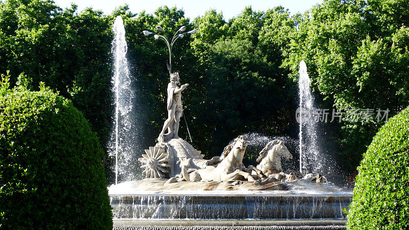 位于西班牙马德里的尼普顿喷泉