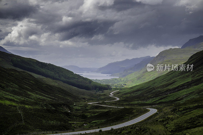 苏格兰的马雷湖之路