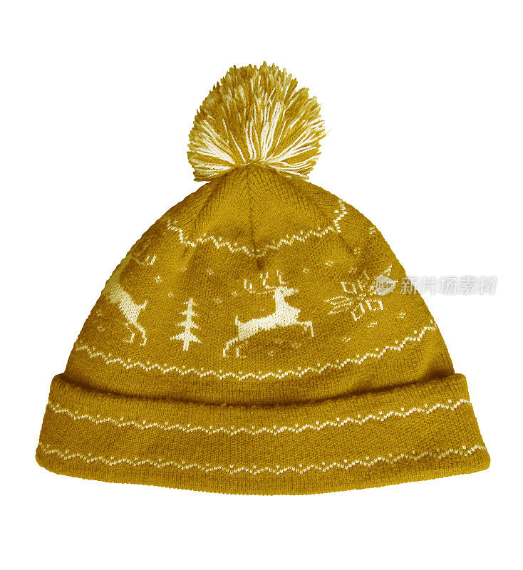 针织帽-黄色