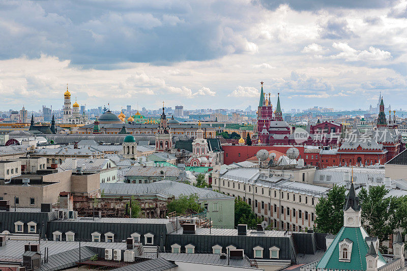 莫斯科城市全景，俄罗斯